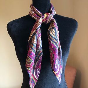 Vintage silk made in Japan paisley scarf